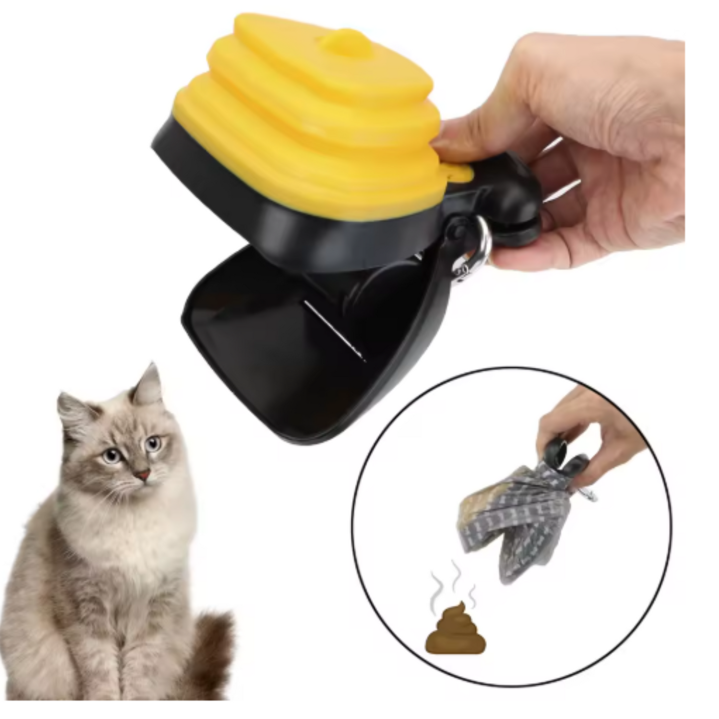 Ramasse-Crottes Portable pour animaux de compagnie - Pratique et Hygiénique